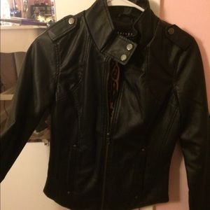 Fitted Pleather Jacket