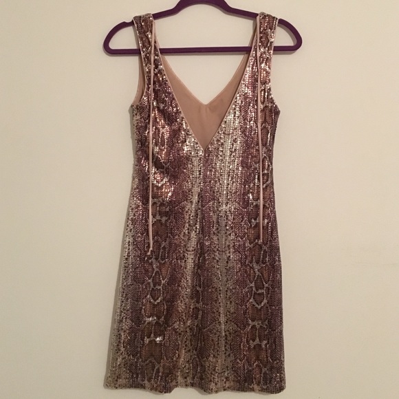 Snakeskin Sequin Dress - Picture 3 of 4
