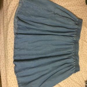 denim skater skirt F21+