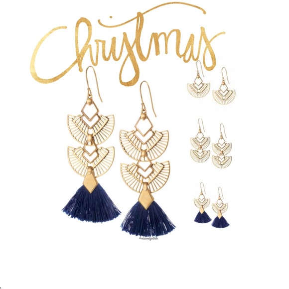 NWB AIDA TASSEL CHANDELIERS