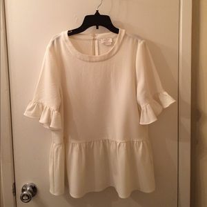 kate spade ruffle top size L