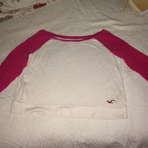Pink and white baseball shirt - Picture 1 of 1
