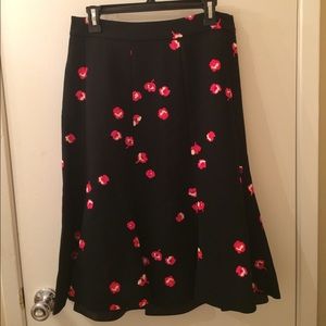 kate spade floral skirt size 10