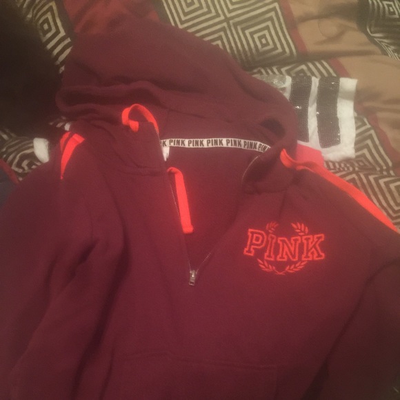 Pink half zip & sweats