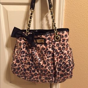 Betsy Johnson cheetah print purse
