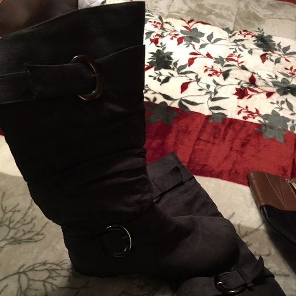 Gray boots