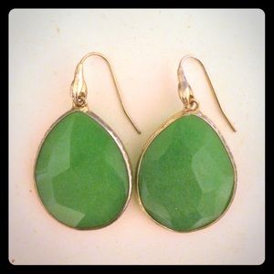 Stella & Dot Jade Serenity Stone Earrings