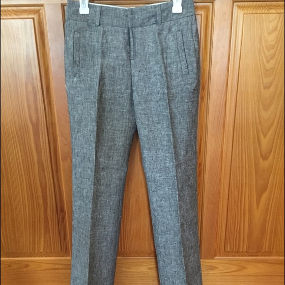 Banana republic grey linen pants