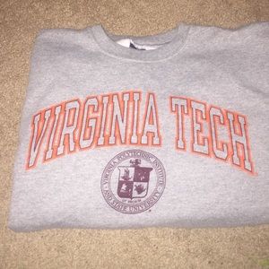 Gray Virginia Tech Sweatshirt, size small