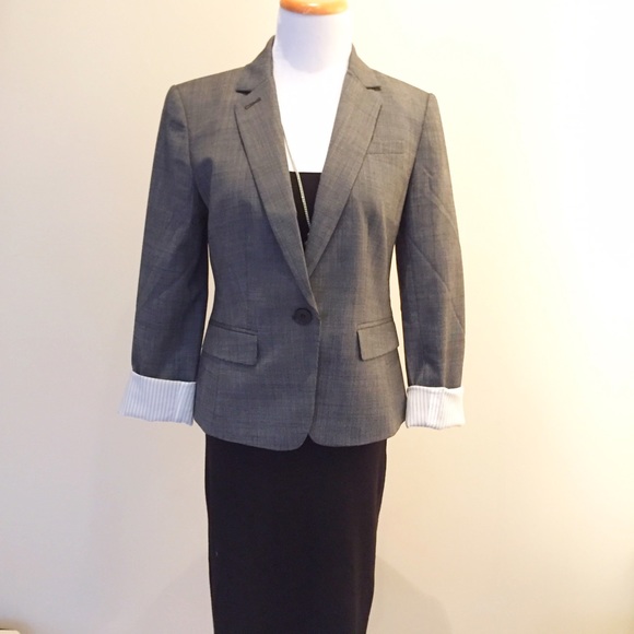 Ann Taylor Checked Blazer
