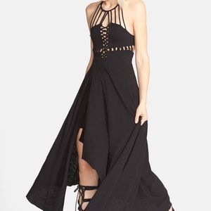 Free People black, backless dress