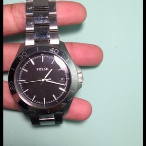 Fossil silver watch