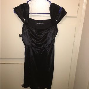 Velvet Cage Detail Party Dress