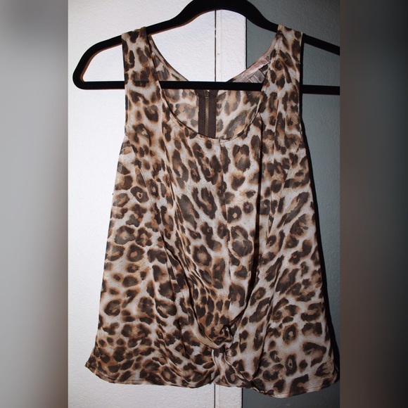 Cheetah Sleeveless Blouse