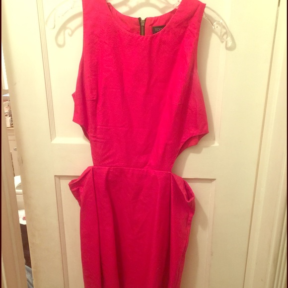 Hot pink Topshop dress