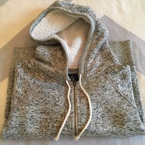 Gray Knit Hoodie