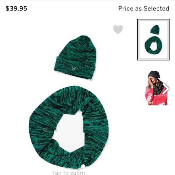 Vs scarf and beanie set