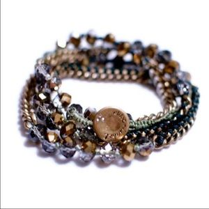 Bead + Chain Multi-wrap Bracelet