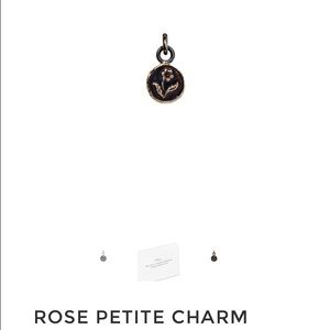 Petite rose charm bracelet