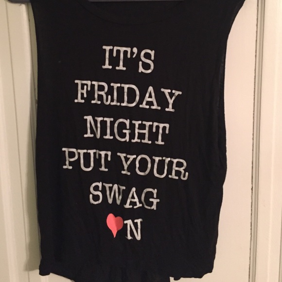 Black sleeveless shirt from Charlotte Russe