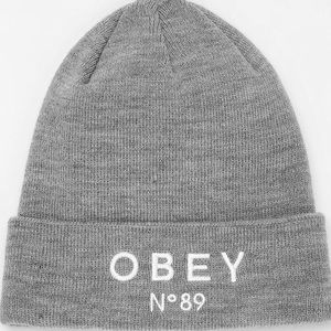 Gray Obey Beanie