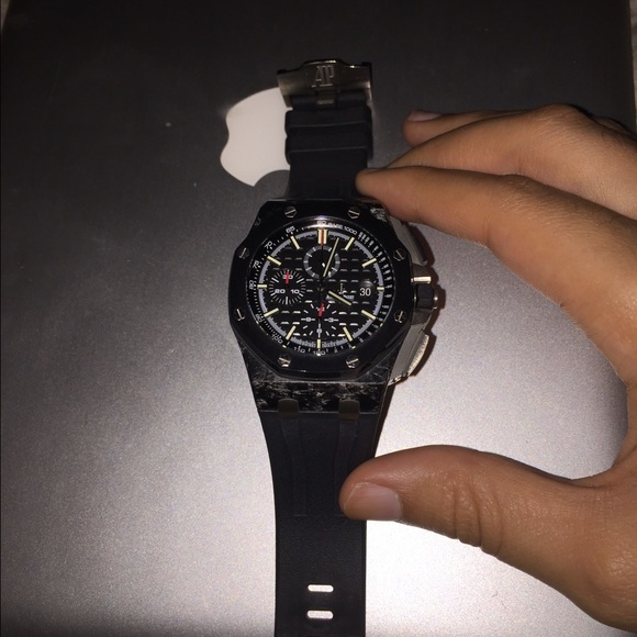 forged carbon ceramic mechanical AP watch