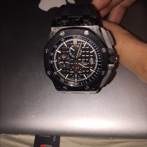 forged carbon ceramic mechanical AP watch