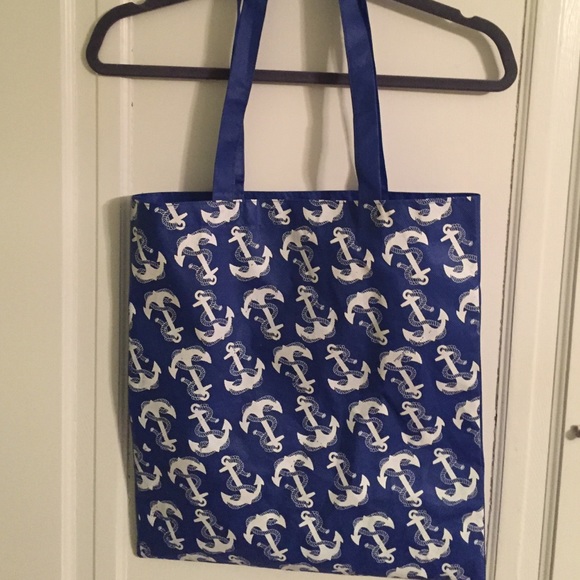 Anchor canvas tote bag