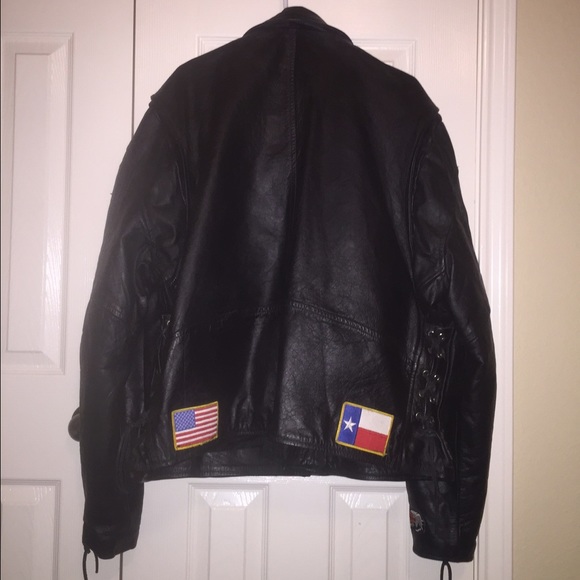 Heavy leather biker jacket - Picture 4 of 4