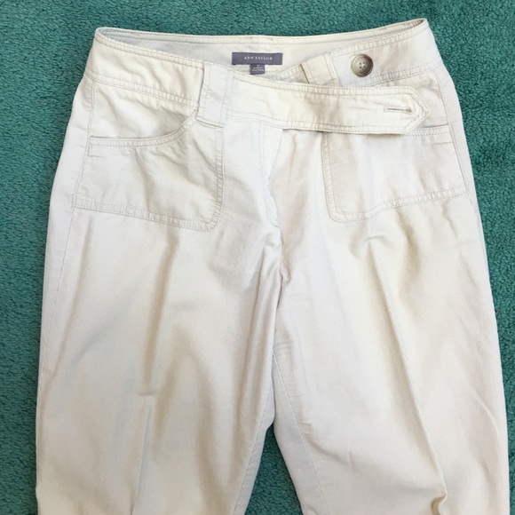 Ann Taylor Beige Corduroy Pants - Picture 3 of 4