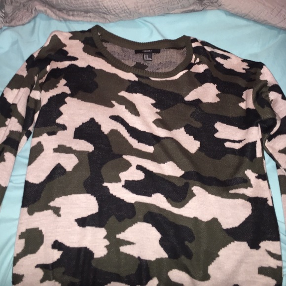 Forever 21 Camo sweater
