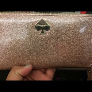 Authentic Kate Spade glitter bug Lacey rose gold