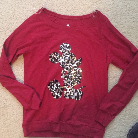 Mickey Mouse glitter top