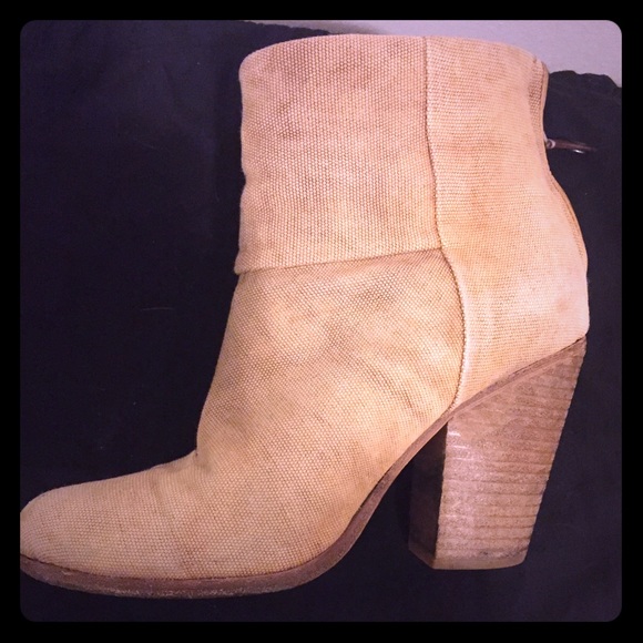 Rag & Bone Newbury Linen Ankle Boots