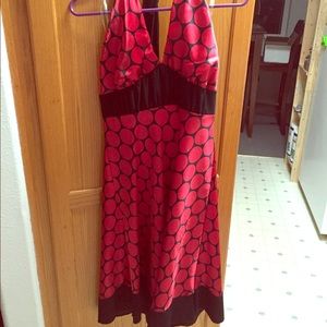 Red dot dress
