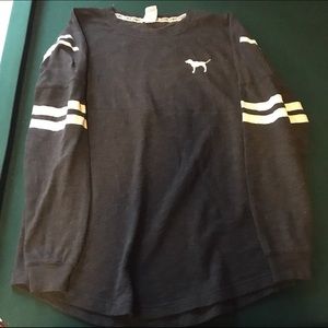 Vs pink varsity crew sweatshirt