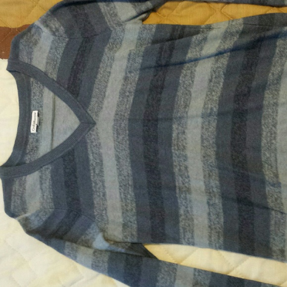 Blue striped sweater