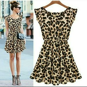 Cheetah print dress