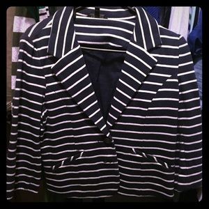 Express Navy Striped Blazer (M)