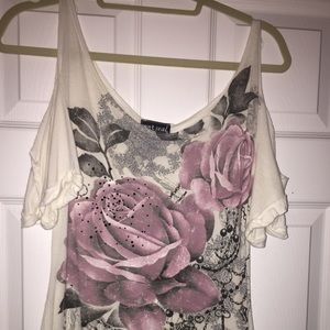 Wet Seal Open Shoulder Shirt