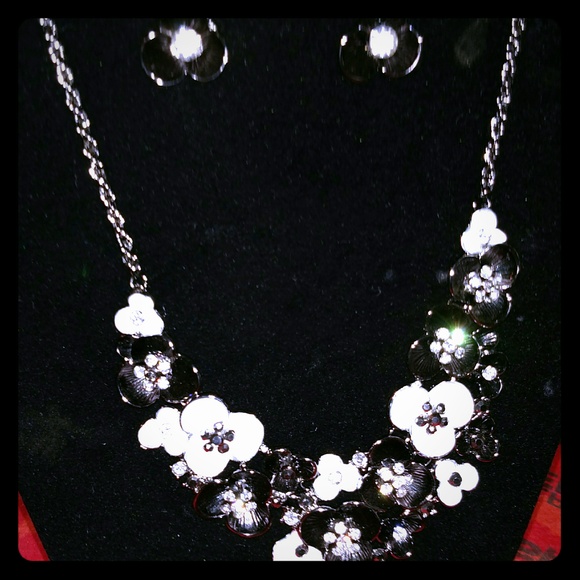 Necklace with matching earrings
