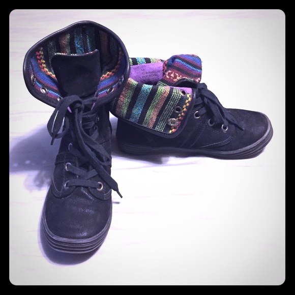Blowfish tribal combat boots