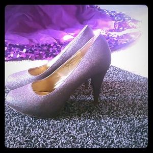 Glitter high heels