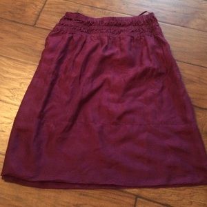 DKNY silk purple skirt