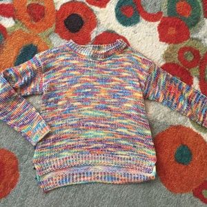 Boho chic multi-color sweater size S