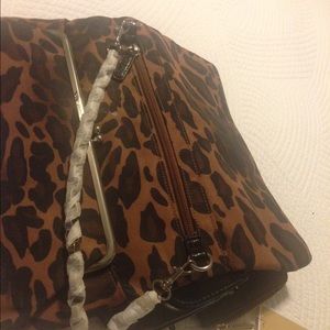 Leopard print clutch