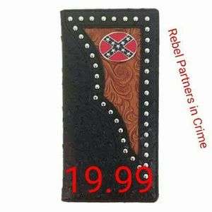 Rebel flag wallet