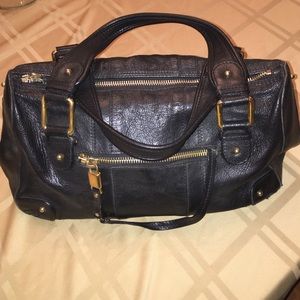 Marc Jacobs expandable zip Satchel