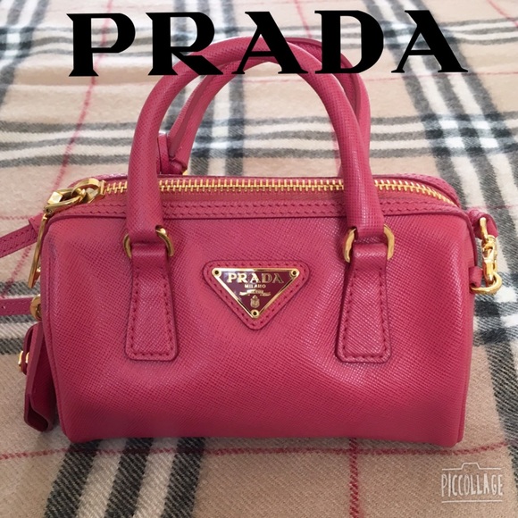 prada mini pink bag