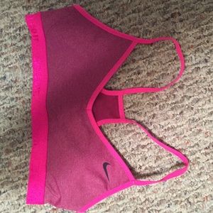 Nike pink small Indy sports bra